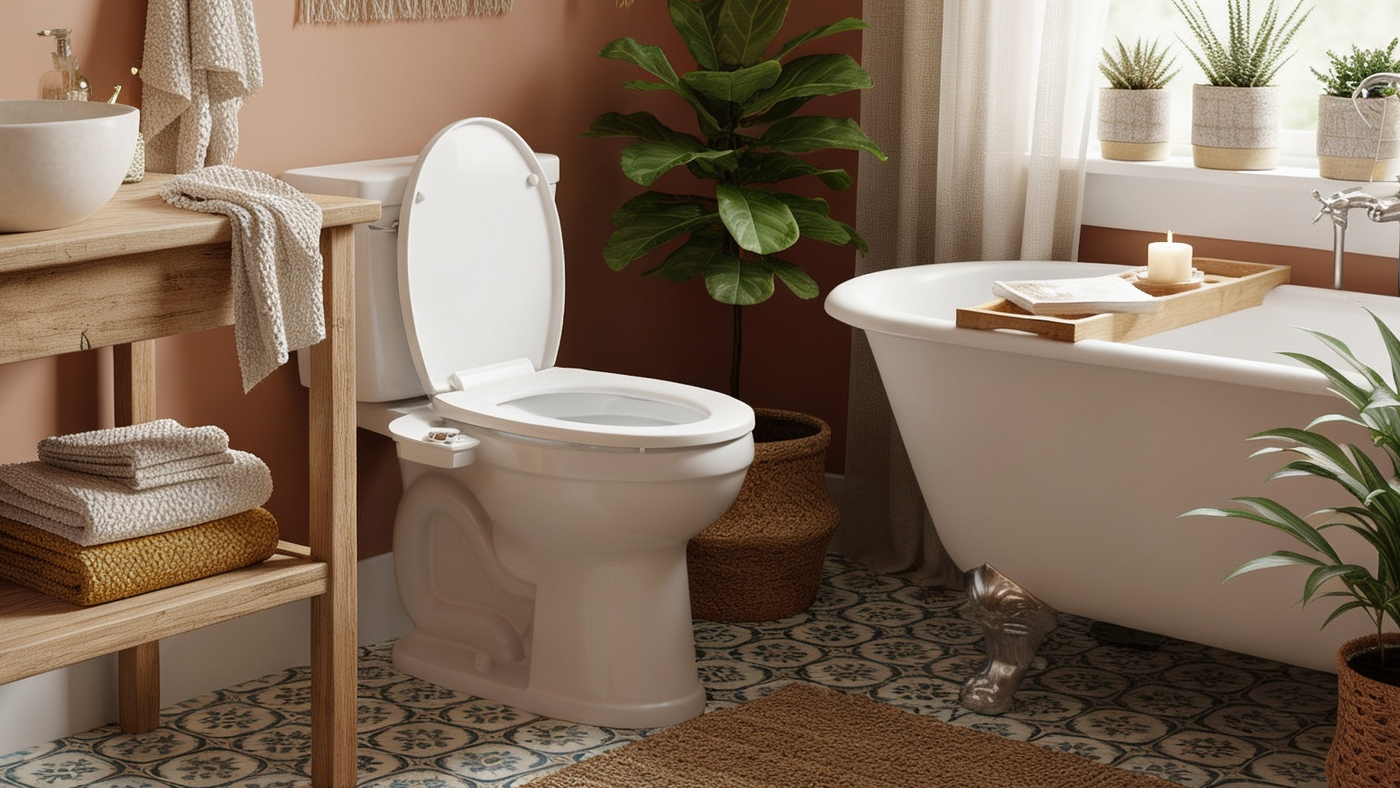 Boss Bidet Revolution in a stylish bathroom